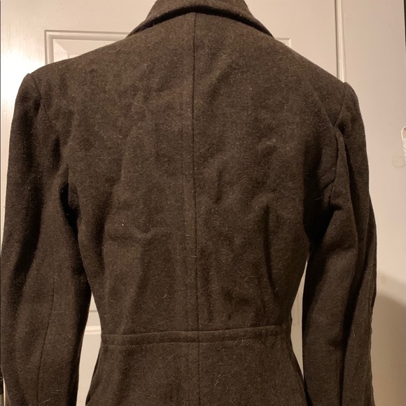 Brown 100% wool peacoat 🔸 - Picture 2 of 5